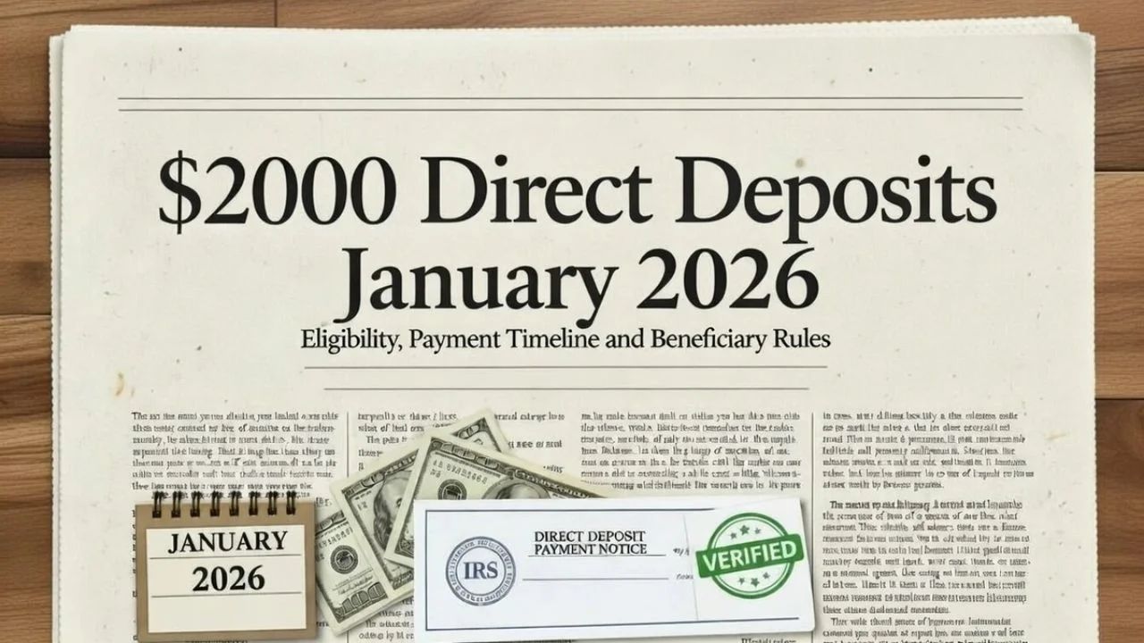 $2,000 Direct Deposits January 2026: Eligibility, Payment Timeline, and Beneficiary Rules