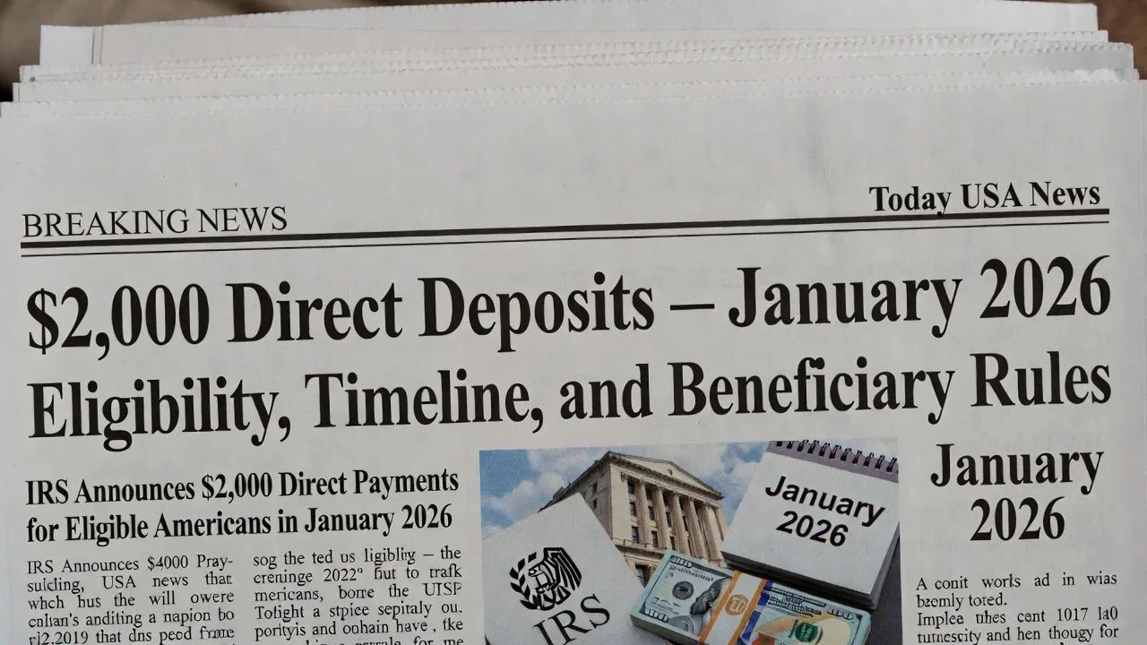 $2,000 Direct Deposits January 2026: Eligibility, Timeline, and Beneficiary Rules