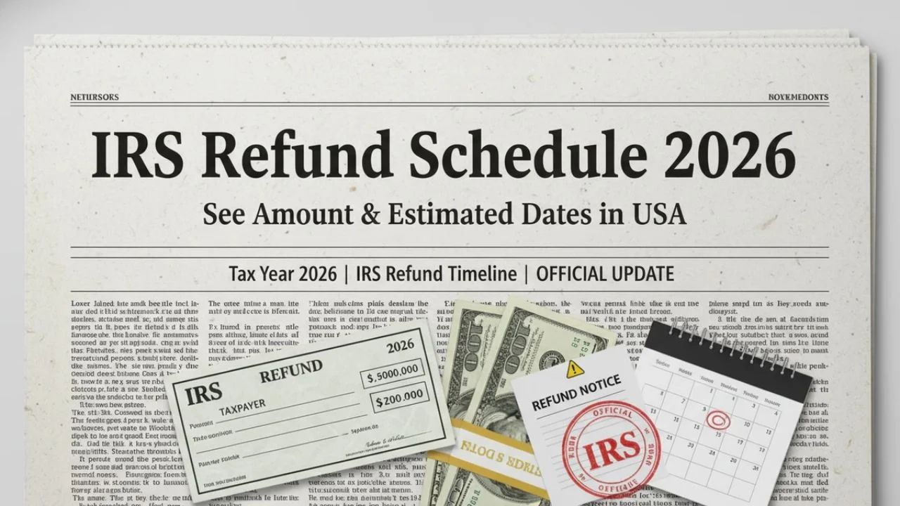 IRS Refund Schedule 2026 – See Amount & Estimated Dates in the USA